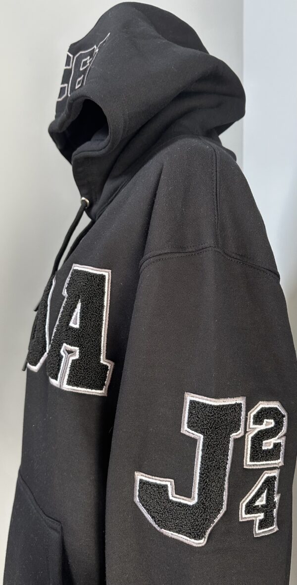 JJOA Hoodie - Black on Black - Image 3
